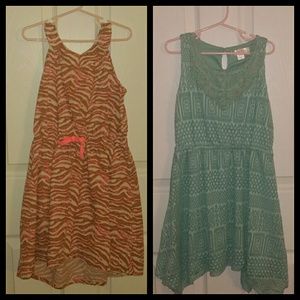 Lot of 2 girls dresses Size 7/8
